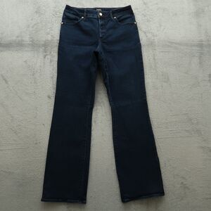 Express Jeans Women's Size 12 Long Blue Mid-Rise Curvy Bootcut Denim 33" Inseam